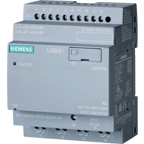 Modulo di controllo Siemens LOGO 12/24RCEO 8DI(4AI)/4DO-4 6ED10522MD080BA1