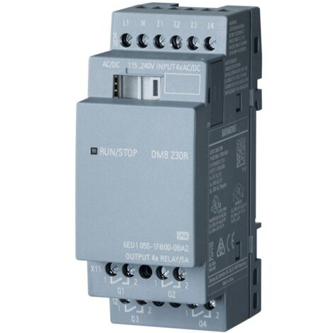 Modulo di espansione Siemens LOGO DM8 230R 6ED10551FB000BA2
