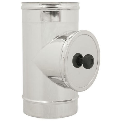 Modulo di ispezione a t da 130mm in acciaio inox 5 decimi aisi 304