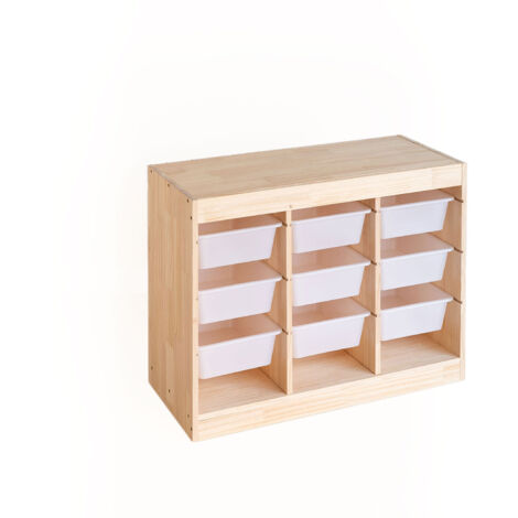 Modulo di stoccaggio in legno di pino Nopik Kids SKLUM            