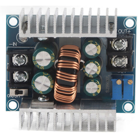 Modulo di tensione step-down Eosnow, convertitore CC-CC da 300 W, 20 A, efficienza del 95%, per un'uscita stabile a bassa ondulazione, cablaggio terminale da 60 x 53 x 27 mm