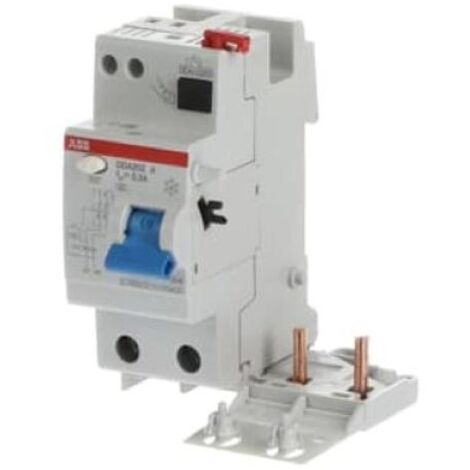 Modulo differenziale 2 poli 40a 300ma tipo a per serie s200 abb dda202 a-40/0.3 b427961
