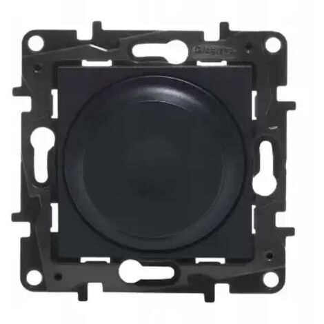 Modulo dimmer rotativo Niloe Step, nero, a 2 fili, 5-300 W, codice 863552