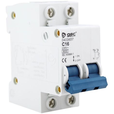 Modulo doble magnetotermico 2P 10A