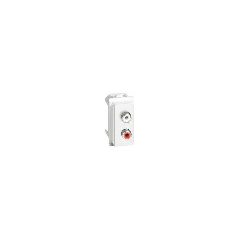 

Base doble audio RCA KW4269R Blanco Living Now 1 modulo - Bticino