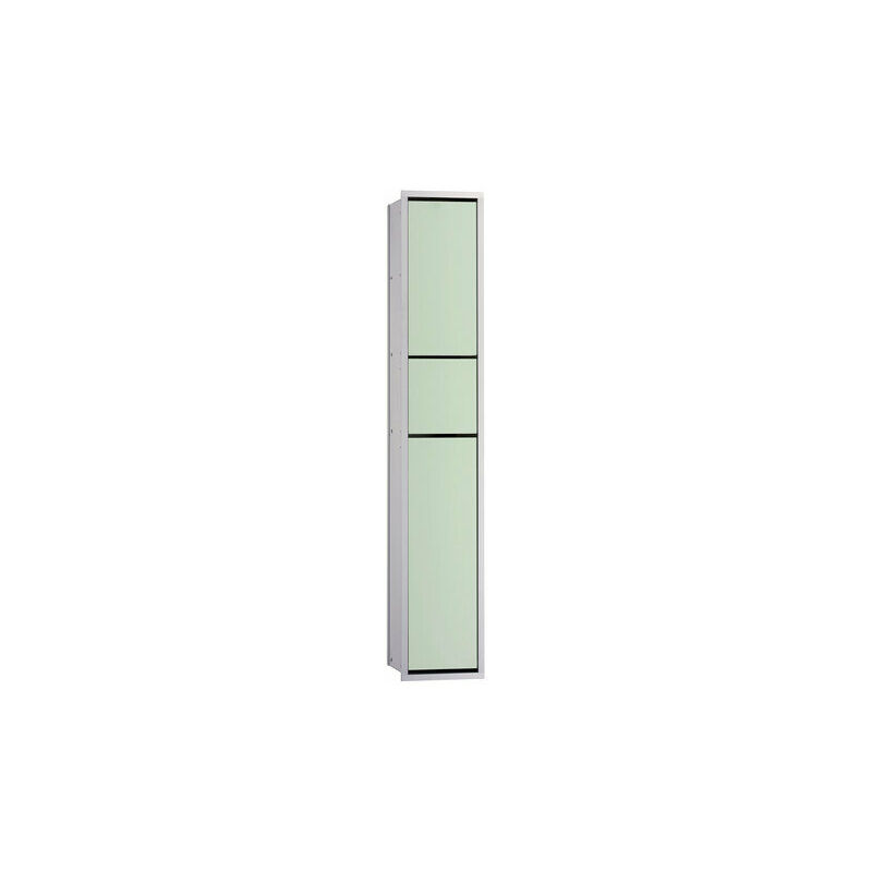 

Módulo asis 150 modelo de módulo de WC para huéspedes empotrado, soporte de bolsa de basura, soporte de papel, juego de escobillas para el inodoro,