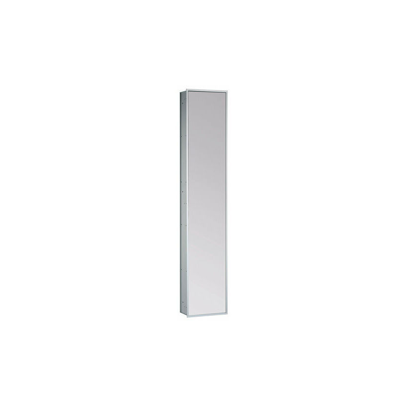 

Módulo Emco asis 300 con puerta de espejo en ambos lados - versión empotrada, color: aluminio/espejo - 972009913
