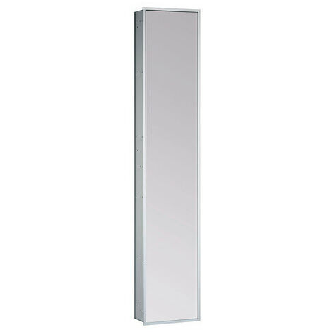 Módulo Emco asis 300 con puerta de espejo en ambos lados - versión empotrada, color: cromo/espejo - 972028013