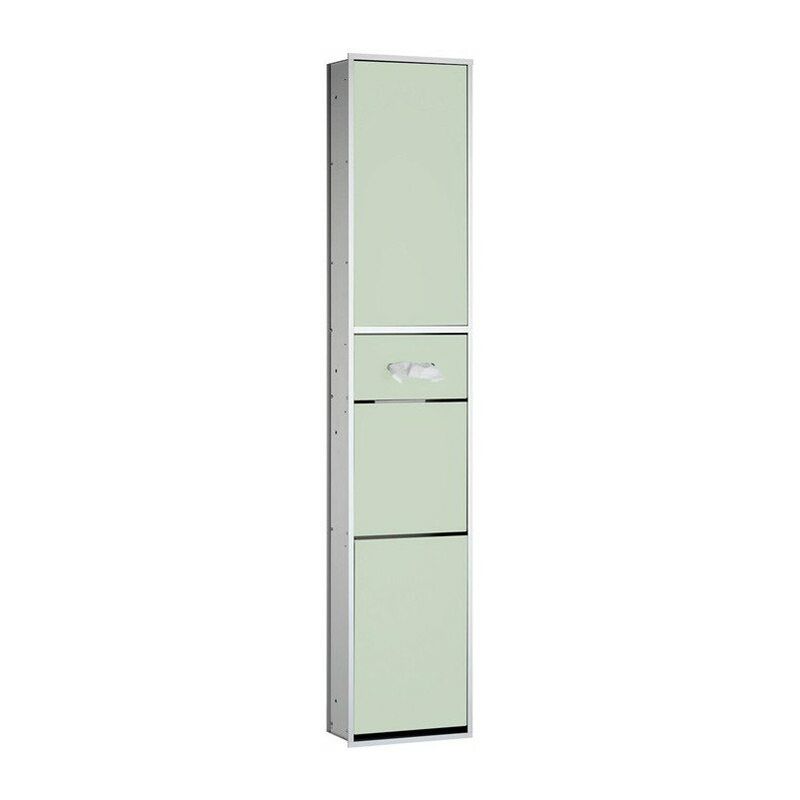 

Armario Cosmetic-Modul ASIS 300 1584mm empotrable cromo / blanco óptico