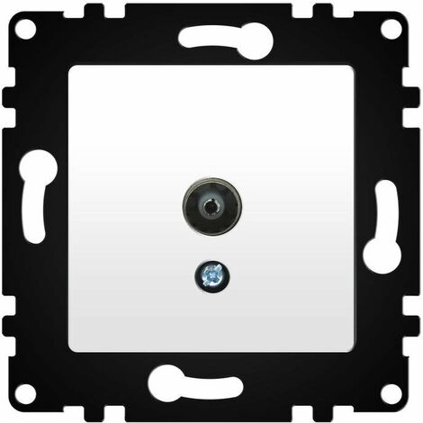 Módulo Empotrable Toma Final TV Blanco IP20 Serie wLux  Blanco  | IluminaShop