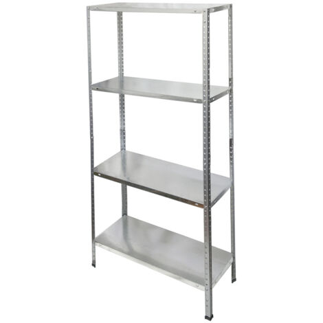 Modulo Estanteria Galvanizado con 4 Baldas 150x75x30 cm.