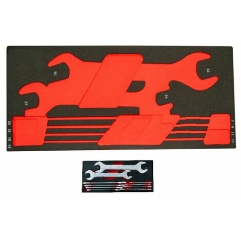 MODULO EVA VACIO PARA 10 LLAVES FIJAS DE 2 BOCAS 6-32mm. - 6878