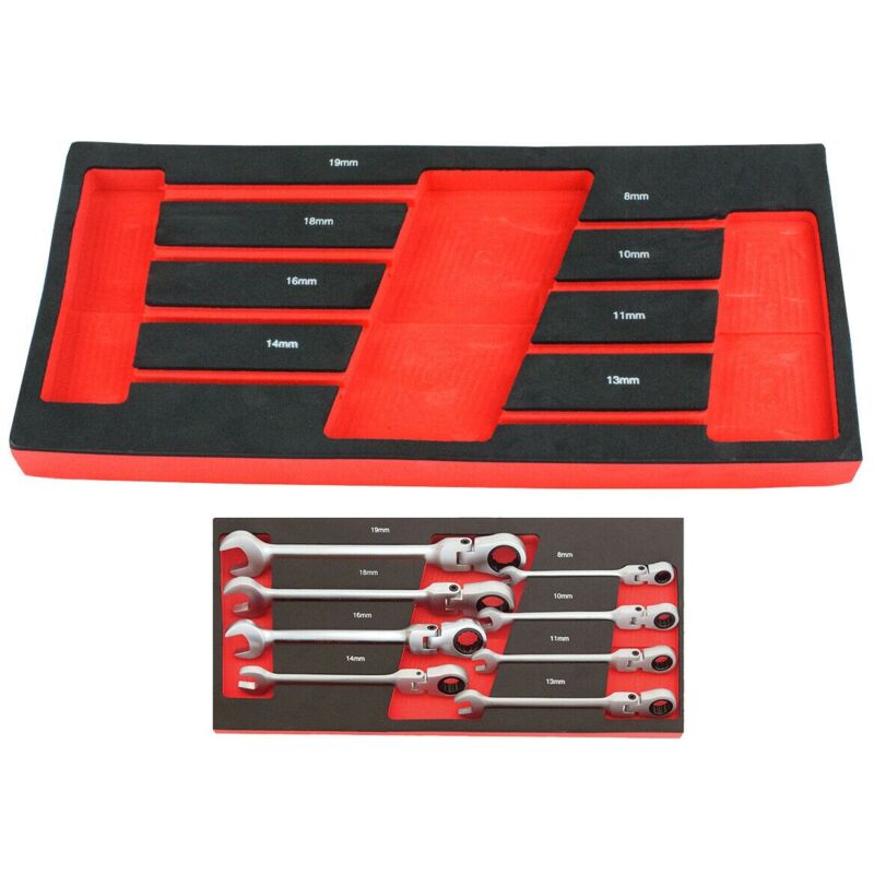 

Modulo Eva Vacio Para 8 Llaves Combinadas Para Carro De Herramientas - 7036