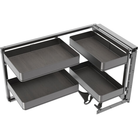 Módulo extraíble Emuca Harmony gris antracita 110 cm