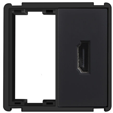 Módulo HDMI de toma de pared sistema RTX SH Negro
