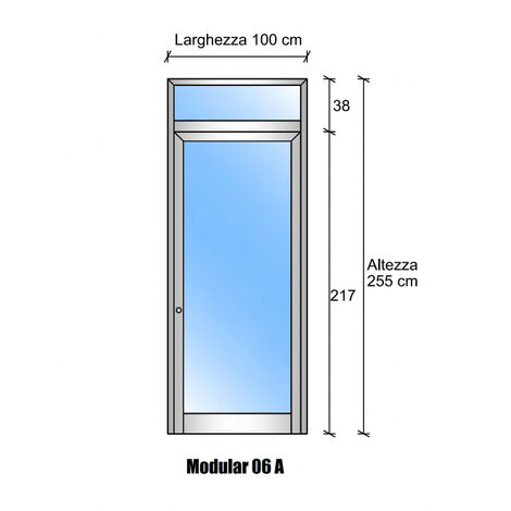 Publibeta®  Cornice a parete 100x100 cm, profilo in alluminio.