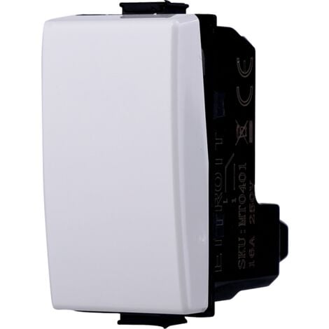 Modulo invertitore serie Solar, bianco, compatibile con serie BTicino Matix - Ettroit MT0901