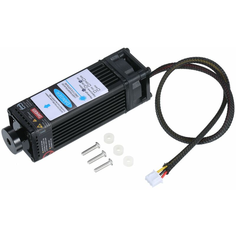

Happyshopping - Modulo laser Cabezal laser, laser azul de 450 nm,Negro, 10W