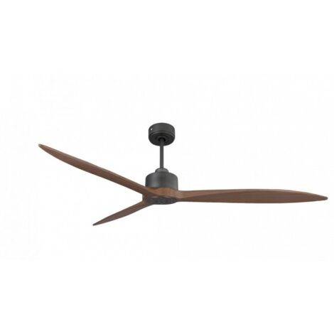 Modulo Latino III - Super destratificateur et ventilateur DC 166 cm noir  pales bois sombre idéal 30 à 60 m²