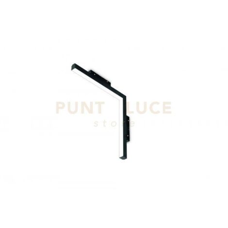 MODULO LED ANGOLARE VERTICALE NERO 3000K 1872LM 24W 30+30CM
