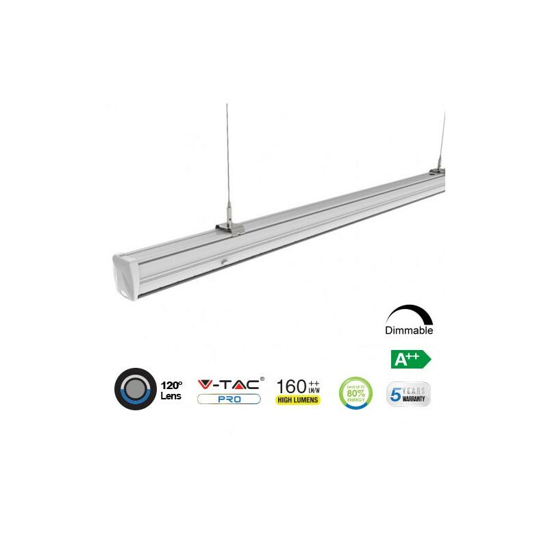 

Módulo LED lineal en suspensión Master 4000K 50W 120° High Lumen