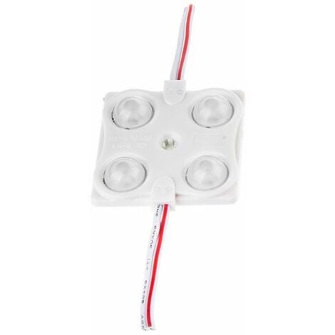 Módulo LED V-TAC SMD2835 de 1,44 W, 100 lm/W, 12 V, 4 LED rojos, IP68, con cables de soldadura