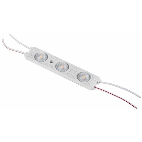 Módulo LED V-TAC SMD2835 de 1,5 W, 100 lm/W, 12 V, 3 LED verdes, IP67, cables de soldadura
