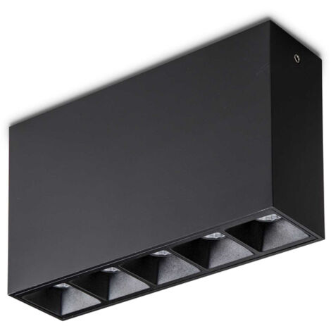 Modulo Lika Alluminio Nero Led 12,5W 3000K Luce Calda