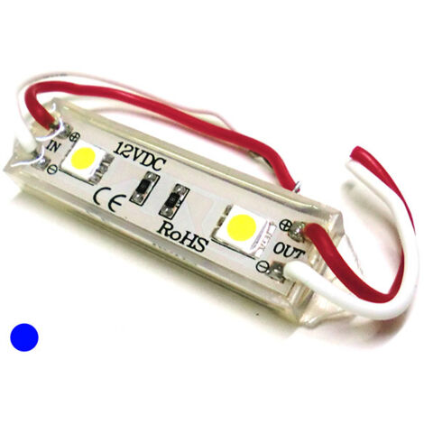 Modulo Mattone LED 2 SMD 5050 Colore Blue 12V Impermeabile Per Insegna Pubblicitaria