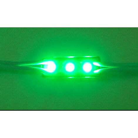 Modulo Mattone LED 3 SMD Verde Per Personalizzare Insegna a Led