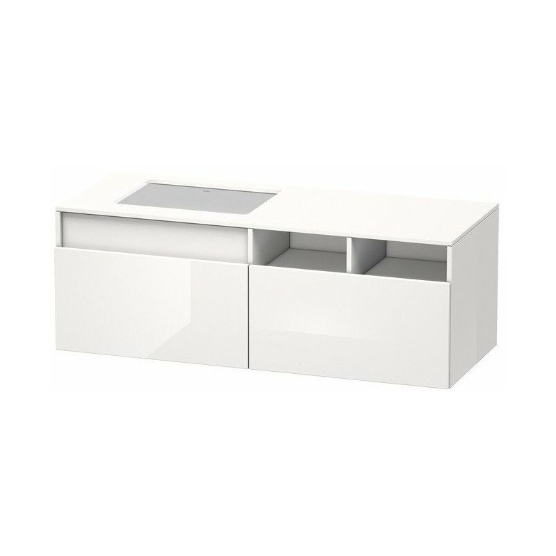 

Duravit - Mueble bajo lavabo 550x1400x500m DURASTYLE con abertura recta blanco mate / basalto mate