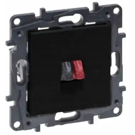 Modulo Niloe Step nero, presa per altoparlante Hi-Fi, 1 terminale da 4 mm², codice 863585