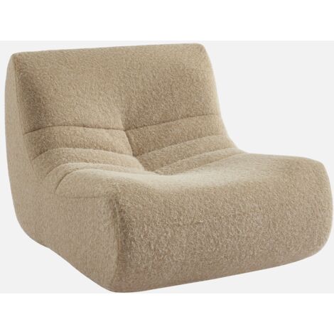 Módulo para sofá modular en tejido efecto alpaca, 1 plaza