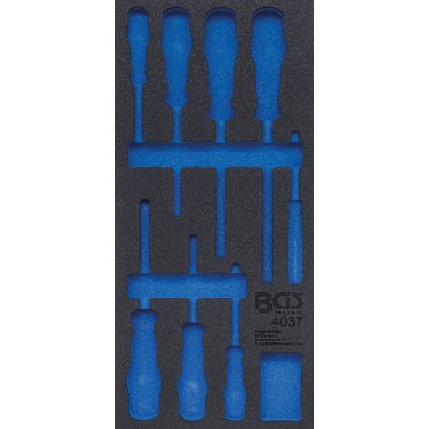 Modulo per carrelli portautensili 1/3  vuoto  per 4037