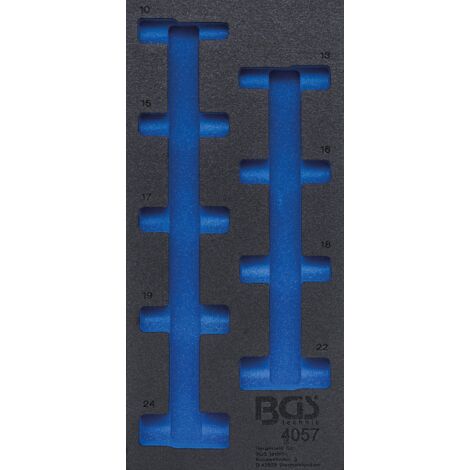 Modulo per carrelli portautensili 1/3  vuoto  per 4057