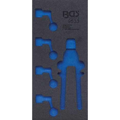 Modulo per carrelli portautensili 1/3  vuoto  per 9533