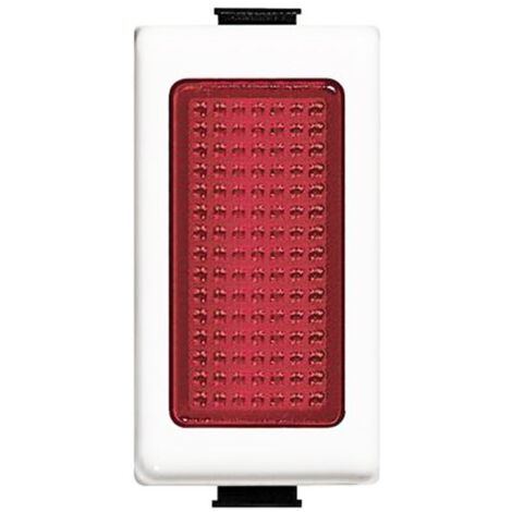 Modulo portalampada in vetro rosso Bticino Matix AM5060R