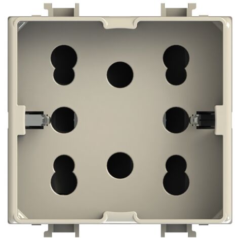 Modulo presa multistandard, 10A, 16A e schuko, serie P, avorio, compatibile con serie BTicino Matix Magic - 4Box Side 4B.A.H21