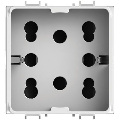 Modulo presa multistandard, 10A, 16A e schuko, serie P, bianco, compatibile con serie Gewiss Chorus - 4Box Side 4B.G10.H21