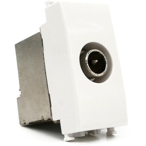 MODULO PRESA TV FINALE 1P BIANCO COMPATIBILE VIMAR SERIE PLANA