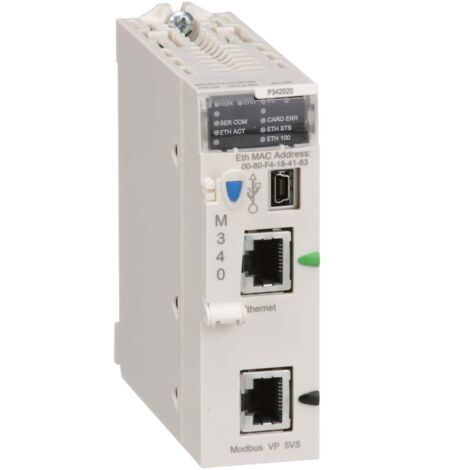 Modulo processore M340 - Max 1024 I/O digitali + 256 analog - Modbus - Ethernet - BMXP342020