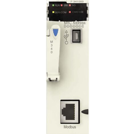 Modulo processore M340 - Max 512 I/O digitali + 128 analogici - Modbus - BMXP341000