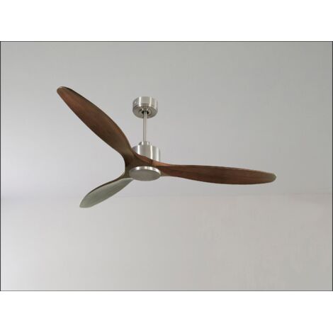 Modulo Regular Ring - Super destratificateur et ventilateur DC 166 cm Blanc pales bois noir sans Lumière  30 à 60 m²