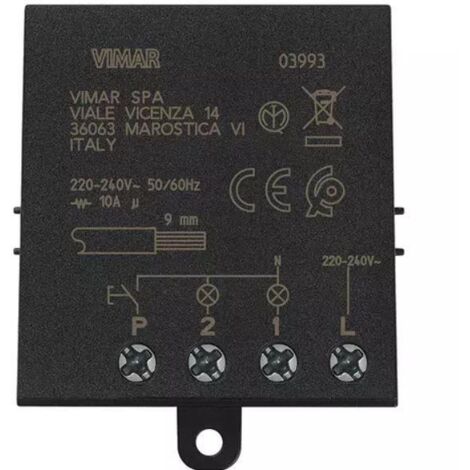 Modulo Relè a commutazione Vimar ad impulsi 4 sequenze Quid 10A 03993