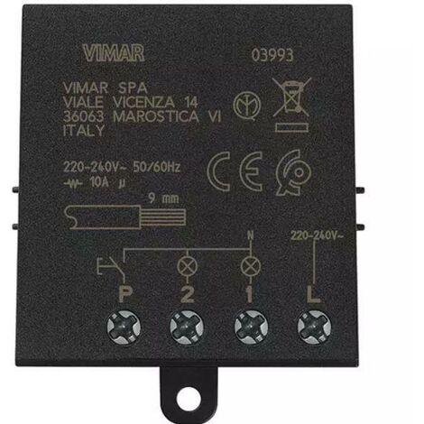 Modulo Relè a commutazione Vimar ad impulsi 4 sequenze Quid 10A 03993
