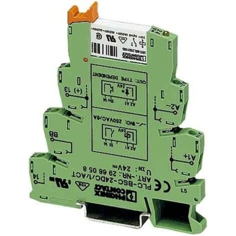 Módulo relé phoenix contact plc-rsc-24dc/1/act 24 V CC monostable