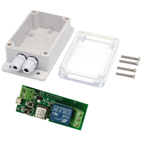 Modulo relè wireless Wi-Fi USB DC5V eWeLink, per domotica con telecomando, timer, controllo vocale e custodia impermeabile IP66.