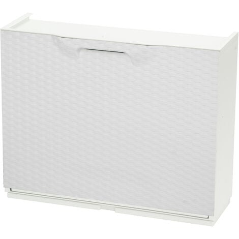Modulo scarpiera cm 51x17,3x41h rattan bianco