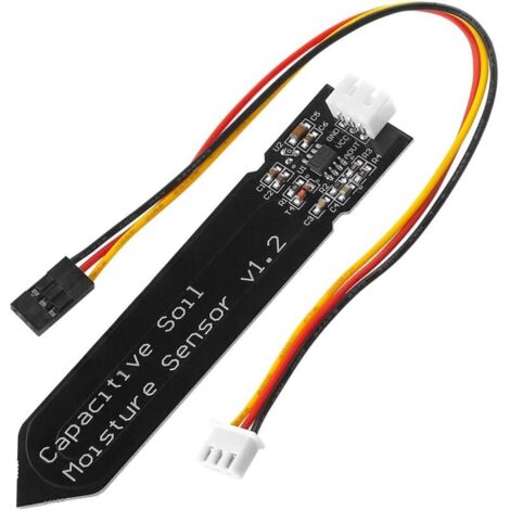 Módulo sensor de humedad del suelo capacitivo higrómetro V1.2 compatible con Arduino y Raspberry Pi incluye un libro electrónico