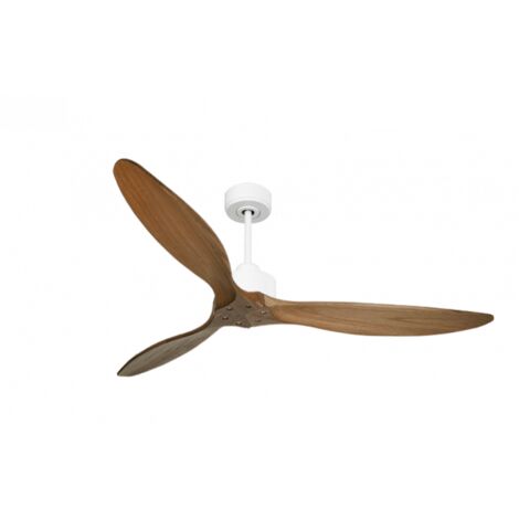 Modulo Slim de Klassfan - Ventilateur de plafond et destratificateur moteur DC blanc et bois sombre30 à 60 m²